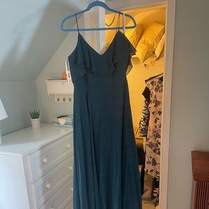 Caspian Sea Luxe Chiffon 1785-Mila Dress Size 14